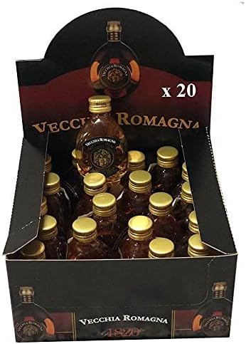 VECCHIA ROMAGNA BRANDY MIGNON MINIATURE 3 CL 20 BOTTIGLIETTE