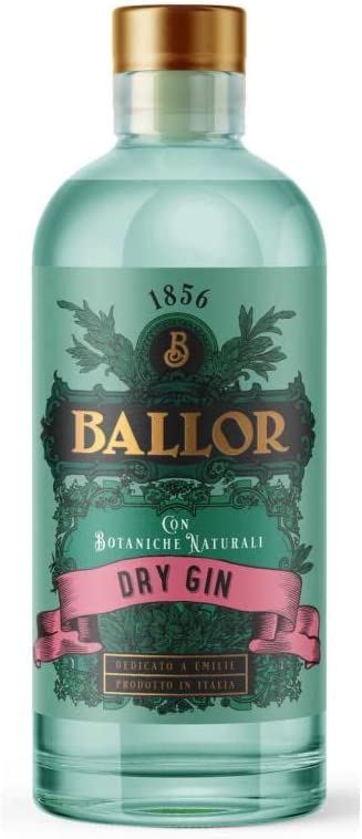 BALLOR 1856 DRY GIN CON BOTANICHE NATURALI 70 CL