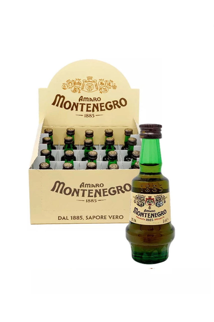 MONTENEGRO AMARO MIGNON MINIATURE 20 BOTTIGLIETTE DA  5 CL