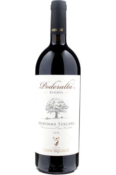 PODERALTA SASSOREGALE MAREMMA TOSCANA RESERVA VINO 2018 