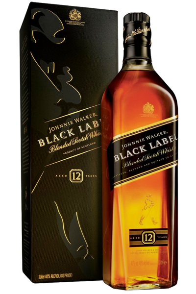 Johnnie Walker Black Label Blended Scotch Whiskey Aged 12 Years 70cl (Boxed) 