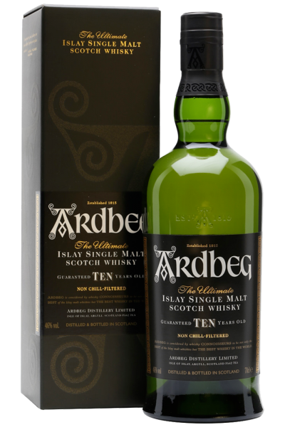 Ardbeg Ten Islay Single Malt Scotch Whiskey 70cl (Boxed)