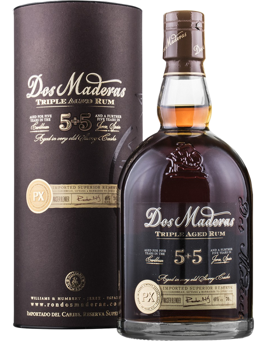 DOS MADERAS 5+5 TRIPLE AGED RUM CL70